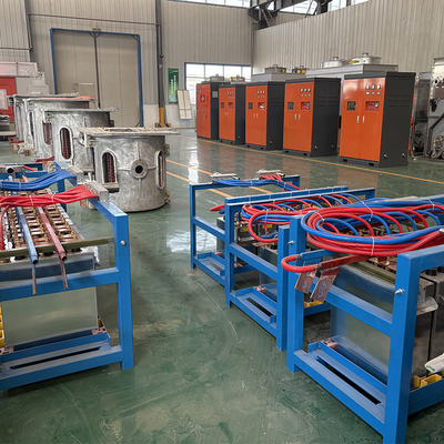 1T 1000kg Tungku Peleburan Baja Besi Stainless Steel Mesin Peleburan Listrik