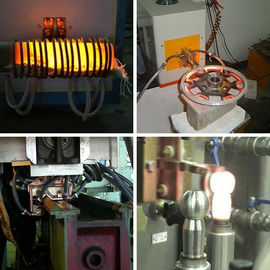 IGBT 50kw Induksi Quenching Machine 380V Tegangan 75A Saat Ini Untuk Mematri / Pengelasan