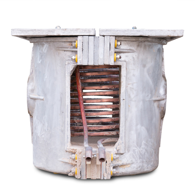 1 Ton Kapasitas Metal Foundry Melting Pot Steel Iron Electric Smelting Furnace Aluminium Melting Furnace Industrial Furnace